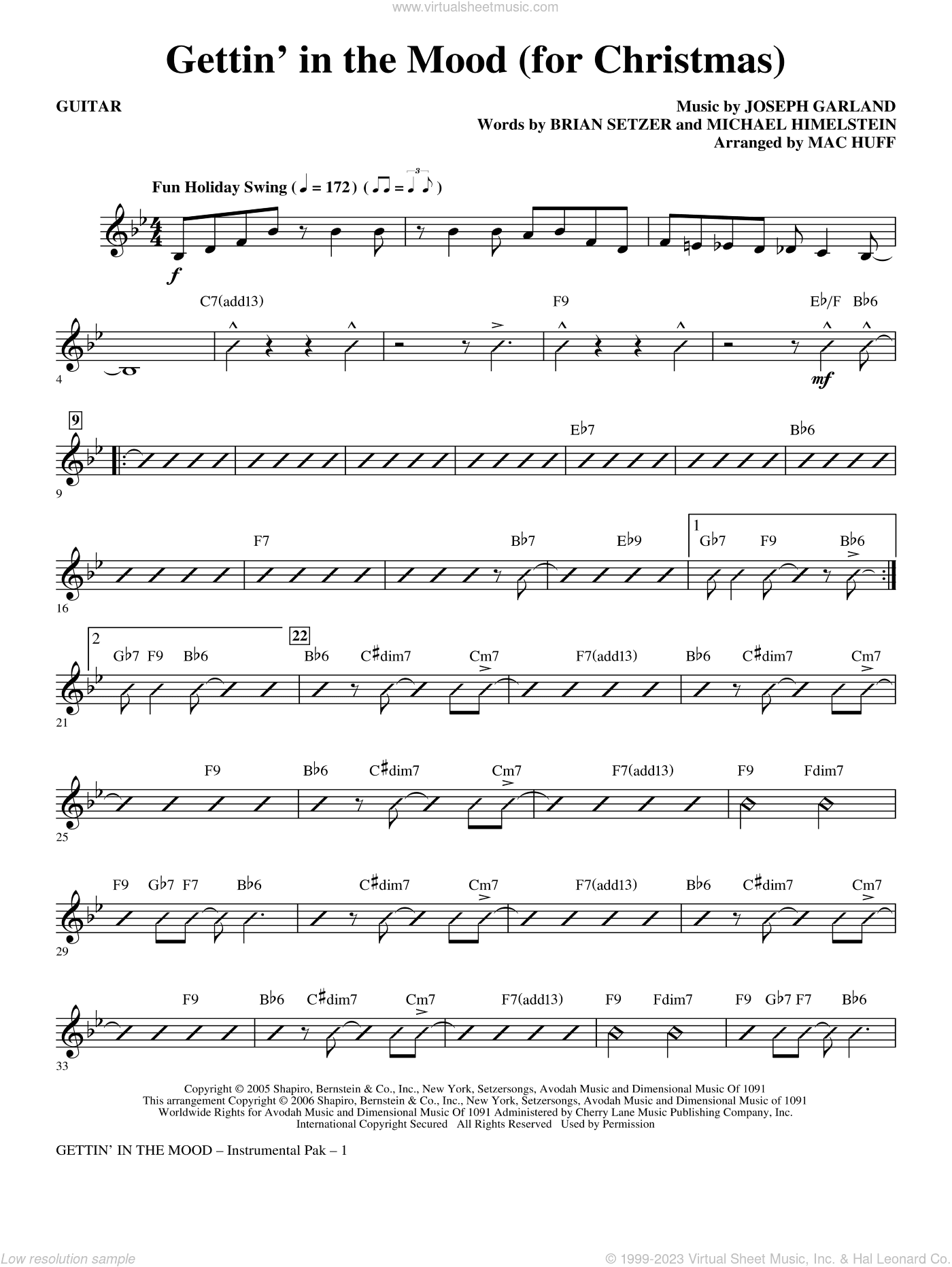 Gettin' In The Mood, for christmas
