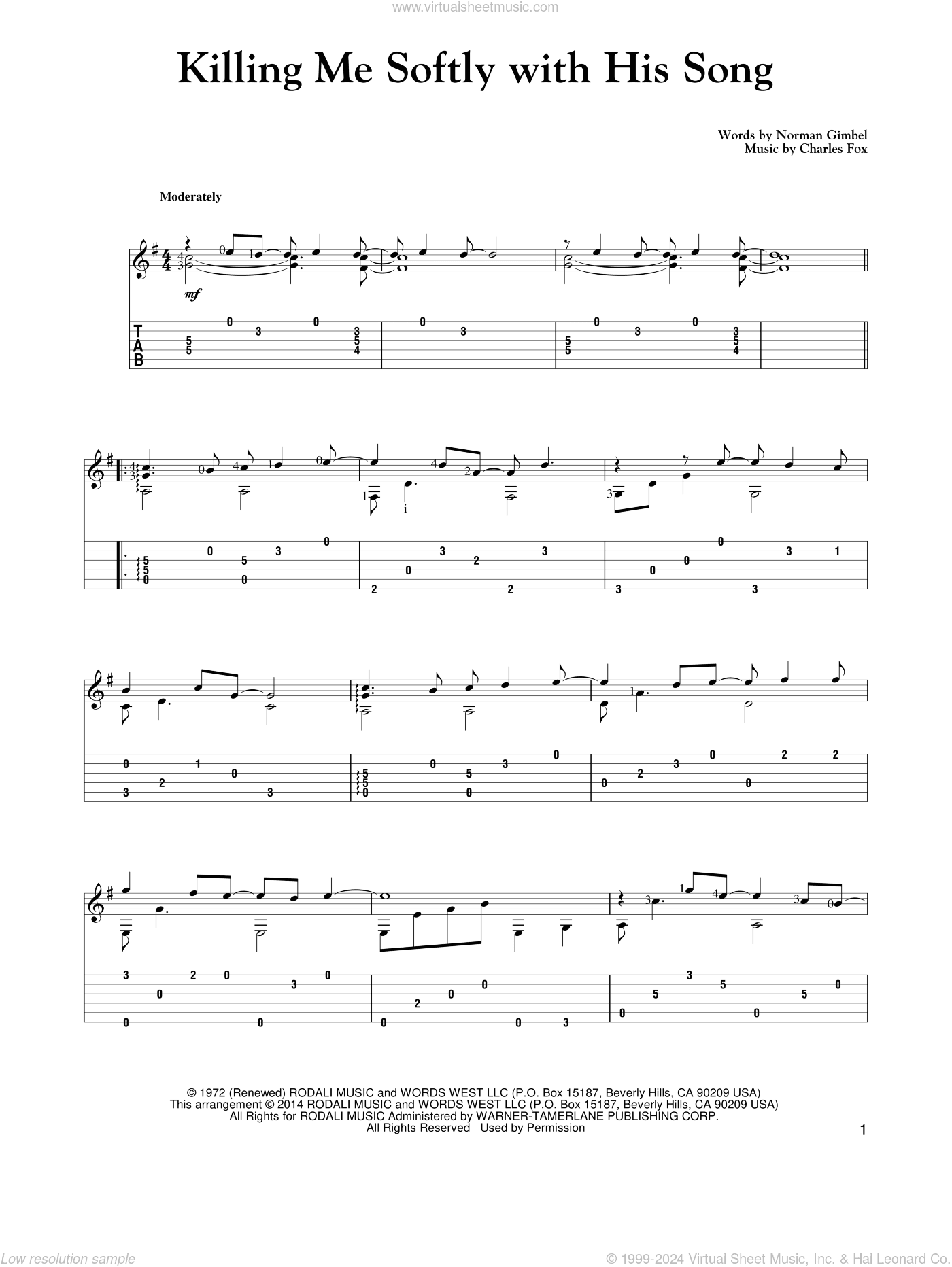 Killing Me Softly With His Song