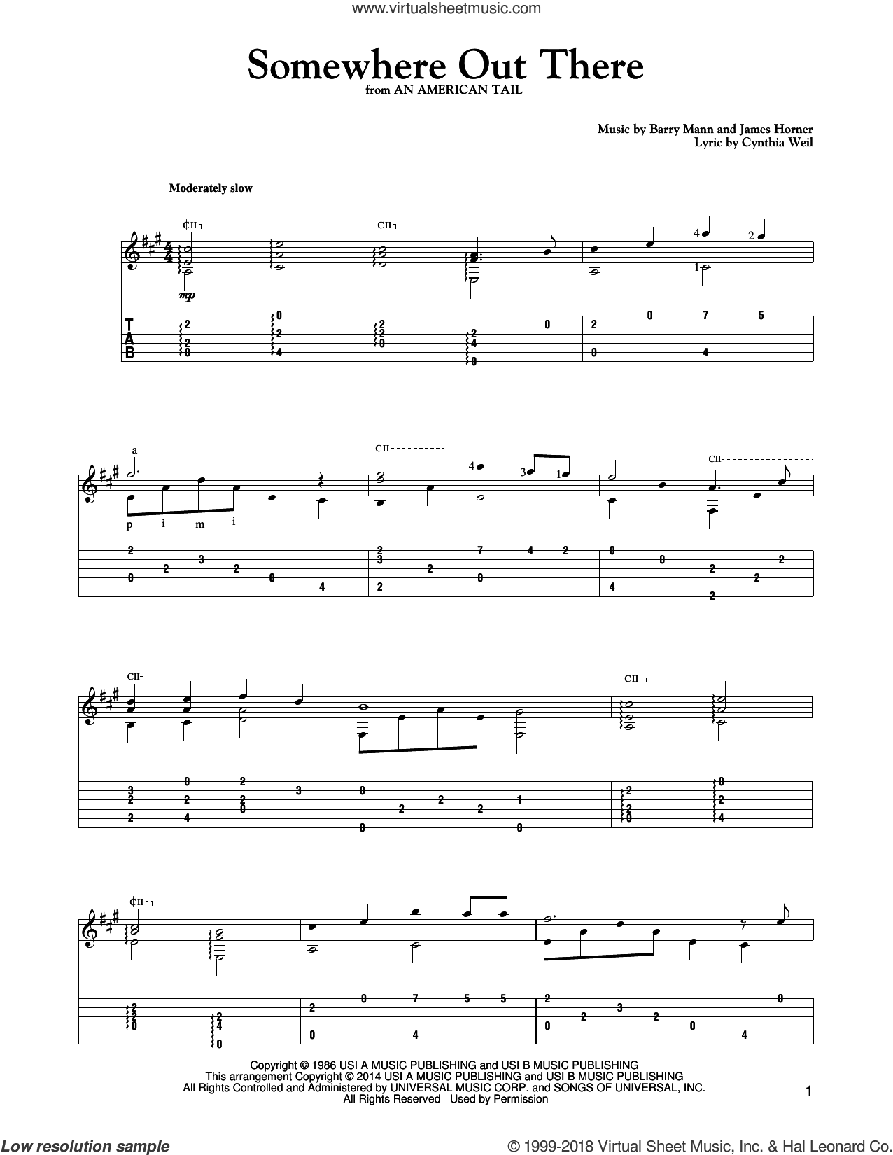 Somewhere Out There (arr. Mark Phillips)