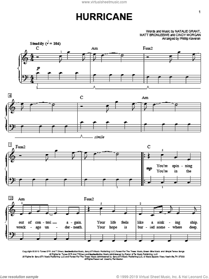 Hurricane (arr. Phillip Keveren)
