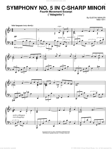 Symphony No. 5 In C-sharp Minor ("Adagietto"), Fourth Movement Excerpt