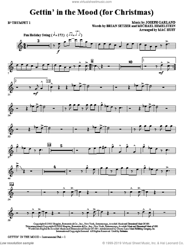 Gettin' In The Mood - For Christmas (complete set of parts)