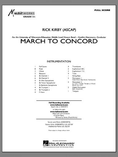 March to Concord (COMPLETE)