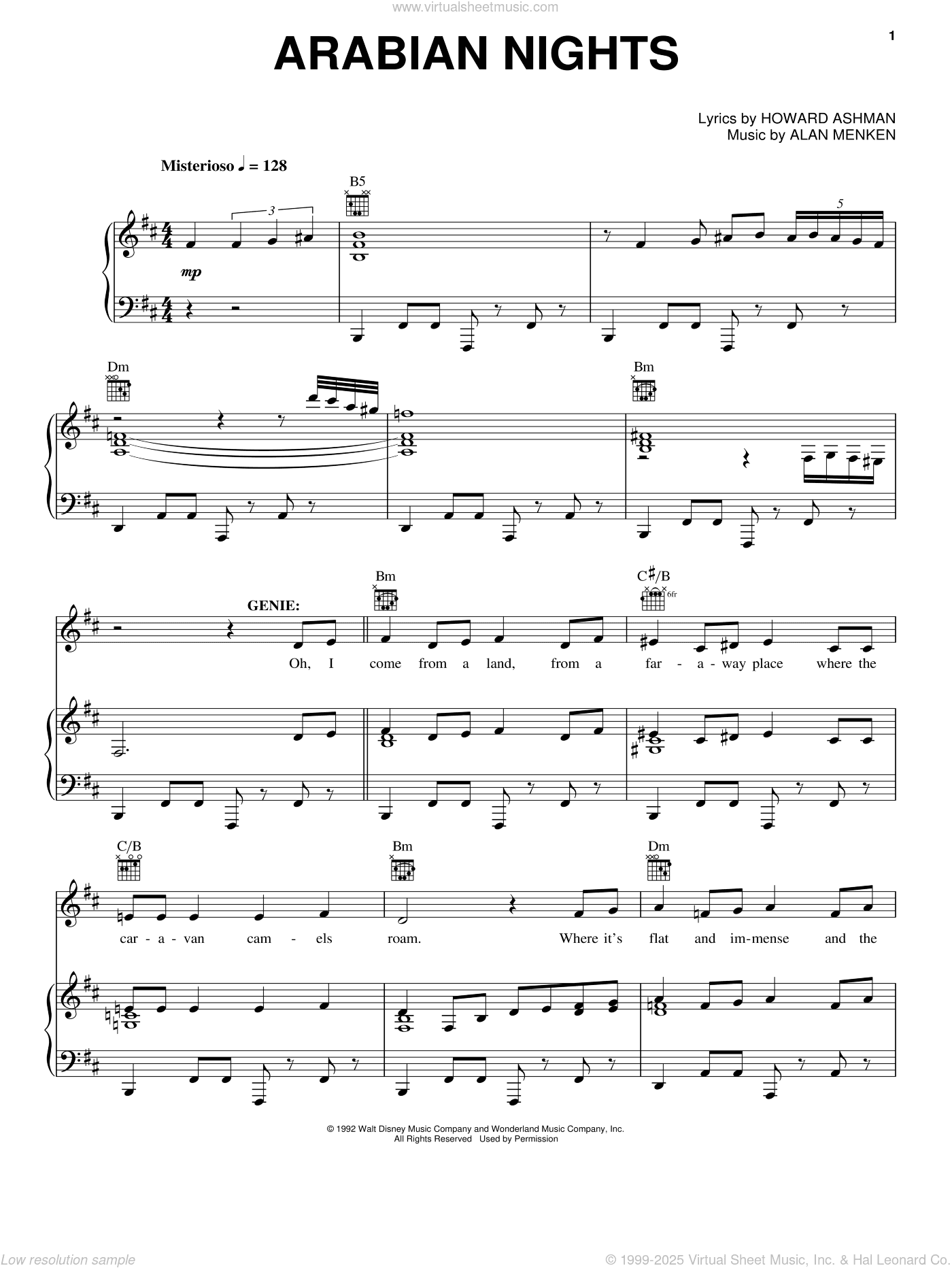 Arabian Nights (from Aladdin: The Broadway Musical)