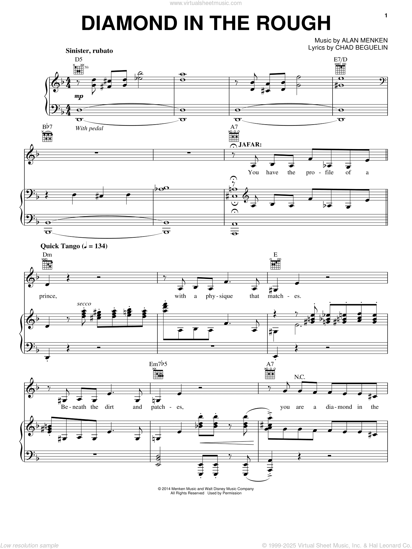 Diamond In The Rough (from Aladdin: The Broadway Musical)
