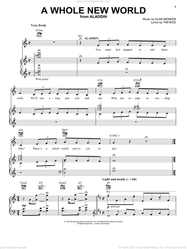 A Whole New World (from Aladdin: The Broadway Musical)