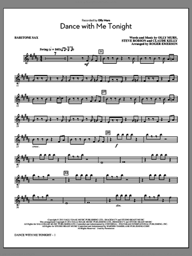 Dance with Me Tonight (complete set of parts)