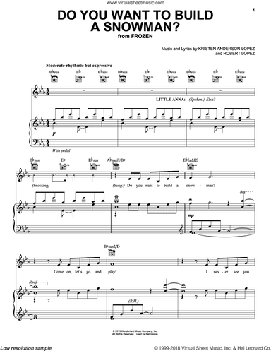 Selections from Frozen (complete set of parts)