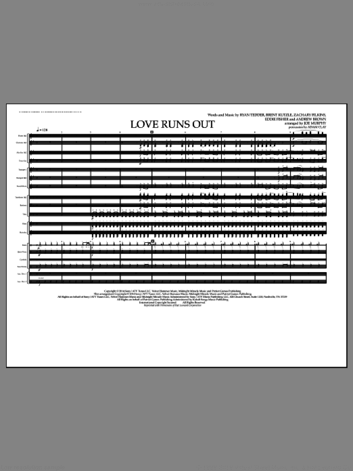 Love Runs Out (COMPLETE)