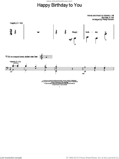Happy Birthday To You (arr. Phillip Keveren)
