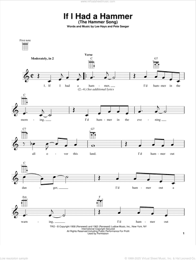 If I Had A Hammer (The Hammer Song)