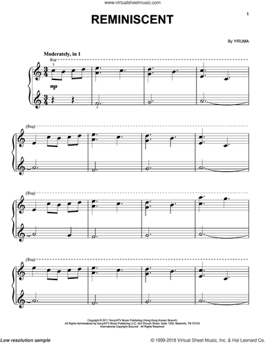 Reminiscent, (easy)
