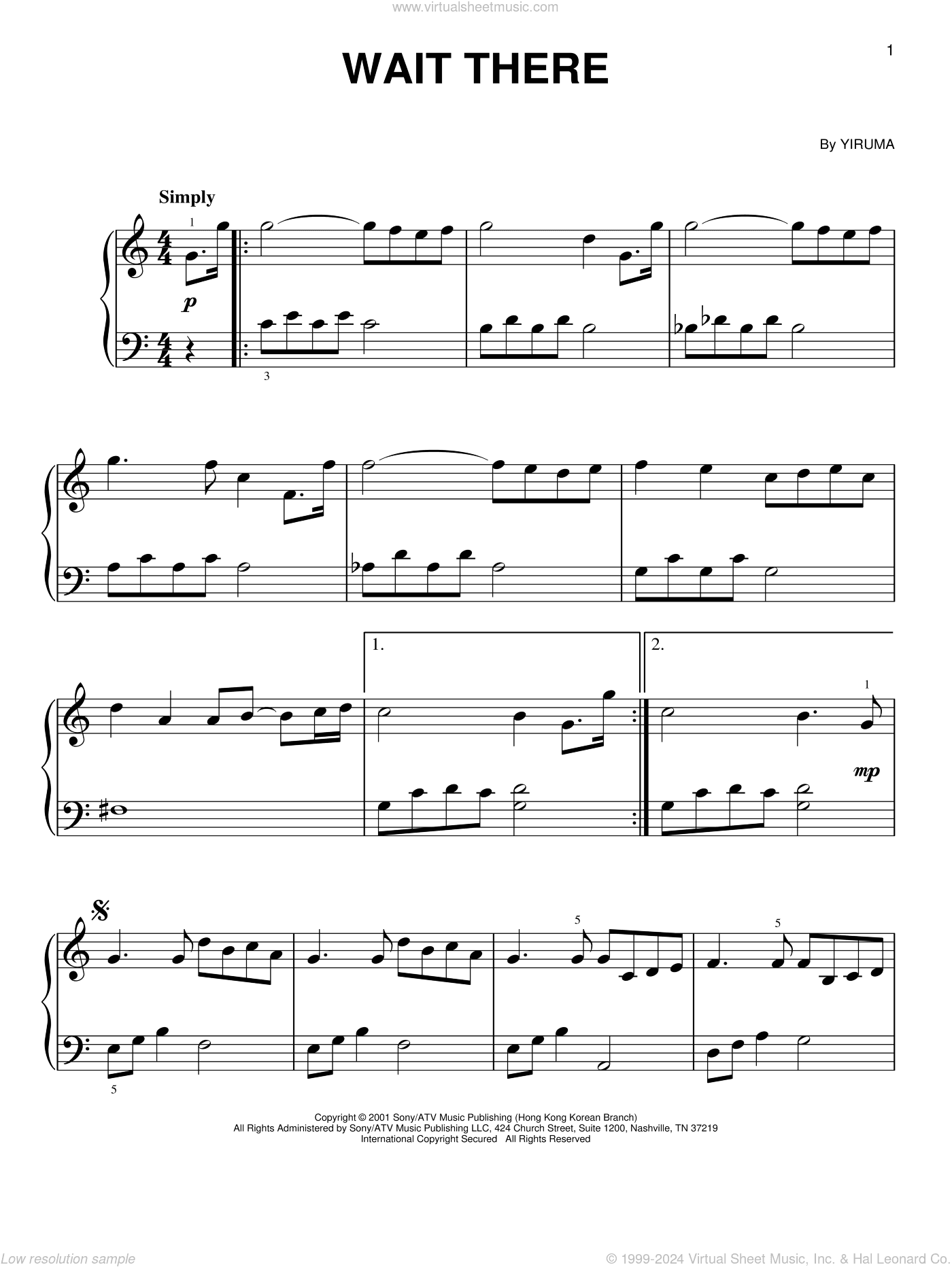 Wait There, (easy)