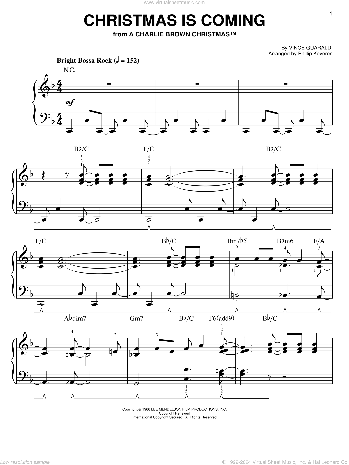 Christmas Is Coming (arr. Phillip Keveren)