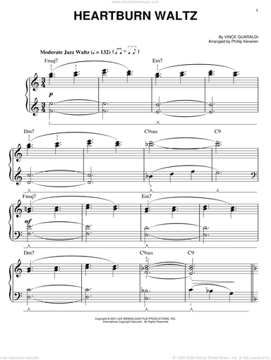 Heartburn Waltz (arr. Phillip Keveren)