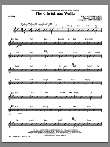 The Christmas Waltz (complete set of parts)