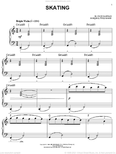 Skating (arr. Phillip Keveren)