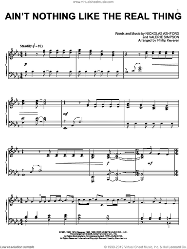 Ain't Nothing Like The Real Thing (arr. Phillip Keveren)
