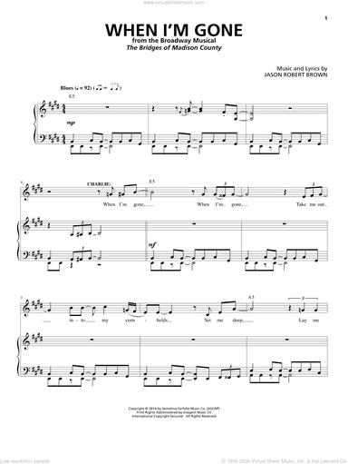 When I'm Gone (from The Bridges of Madison County)
