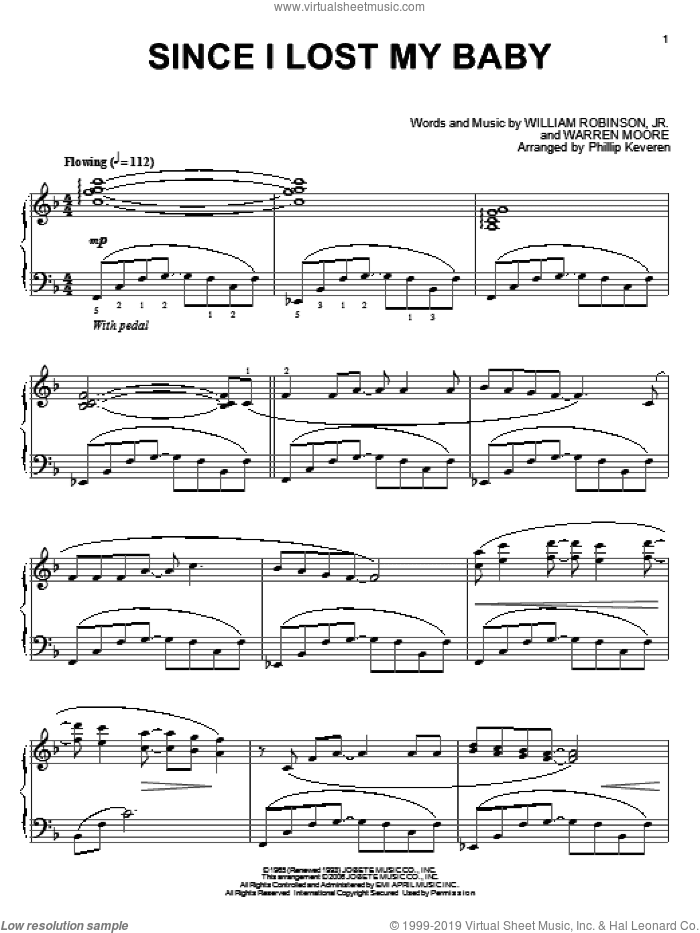 Since I Lost My Baby (arr. Phillip Keveren)