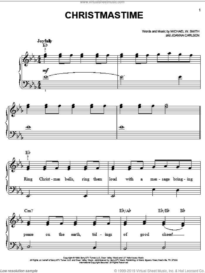 Christmastime, (easy)