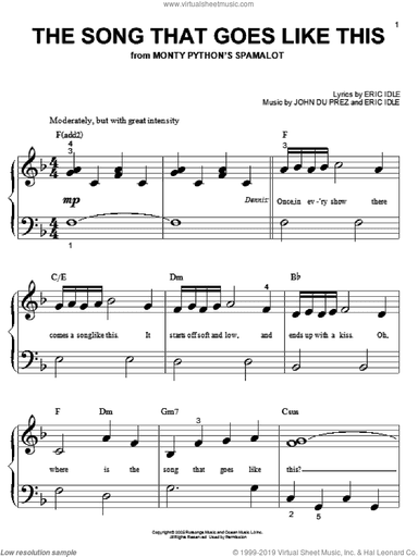 The Song That Goes Like This (from Monty Python's Spamalot)