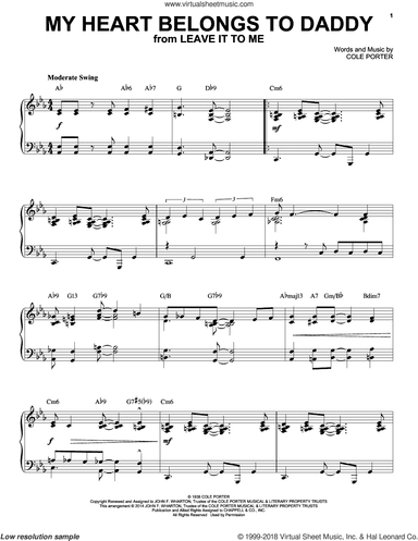 My Heart Belongs To Daddy [Jazz version] (arr. Brent Edstrom)