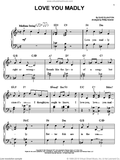 Love You Madly (arr. Phillip Keveren)