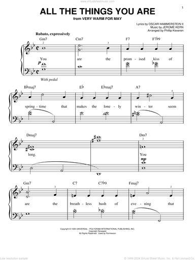 All The Things You Are (arr. Phillip Keveren)