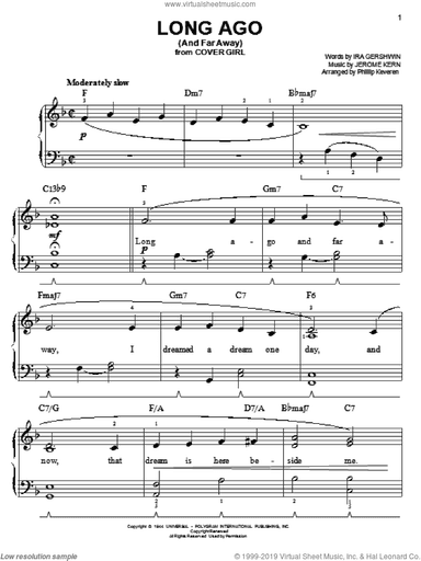Long Ago (And Far Away) (arr. Phillip Keveren)