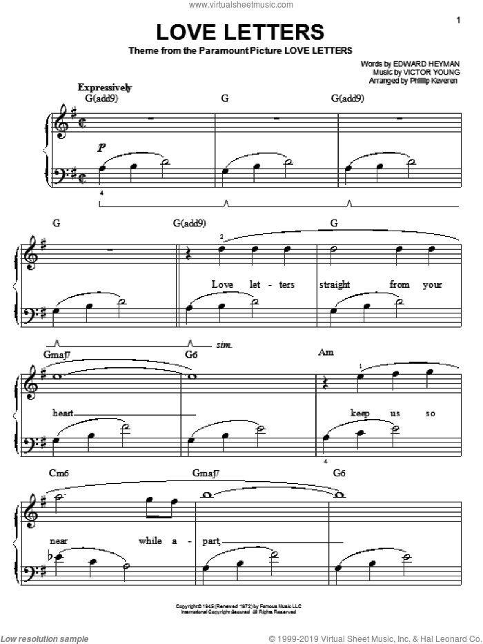 Love Letters (arr. Phillip Keveren)