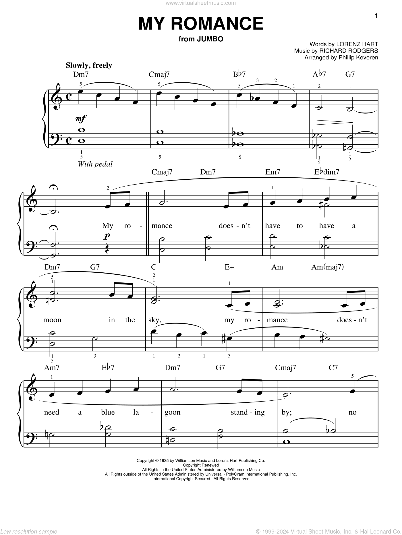 My Romance (arr. Phillip Keveren)