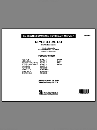 Never Let Me Go (Flexible Solo Feature) (COMPLETE)
