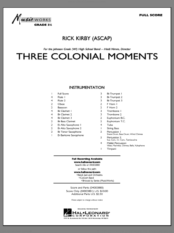 Three Colonial Moments (COMPLETE)