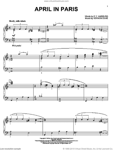 April In Paris (arr. Bill Boyd)