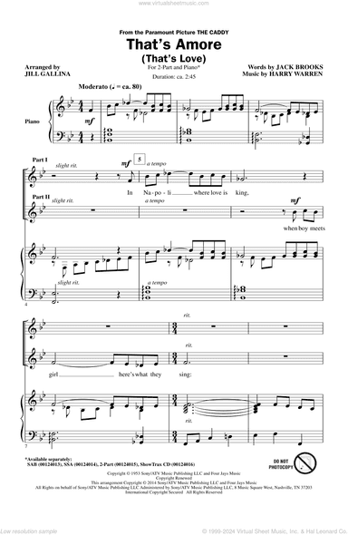 That's Amore (That's Love) (arr. Jill Gallina)