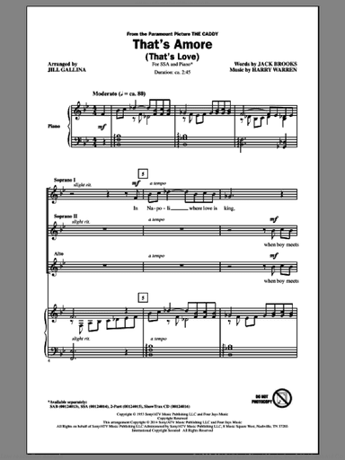 That's Amore (That's Love) (arr. Jill Gallina)