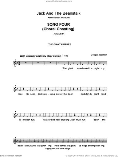 Song 4 (from Jack And The Beanstalk)