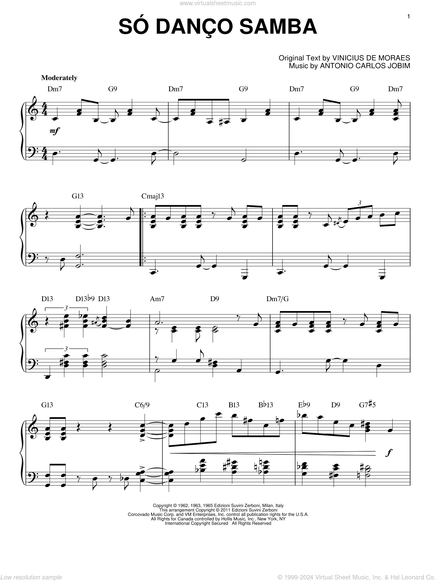 So Danco Samba [Jazz version] (arr. Brent Edstrom)