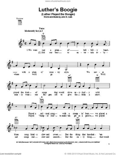 Luther's Boogie (Luther Played The Boogie)