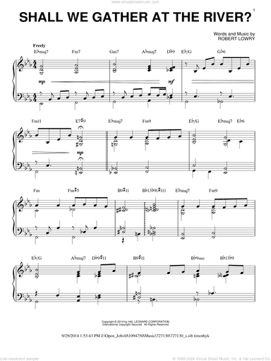 Shall We Gather At The River? [Jazz version] (arr. Brent Edstrom)