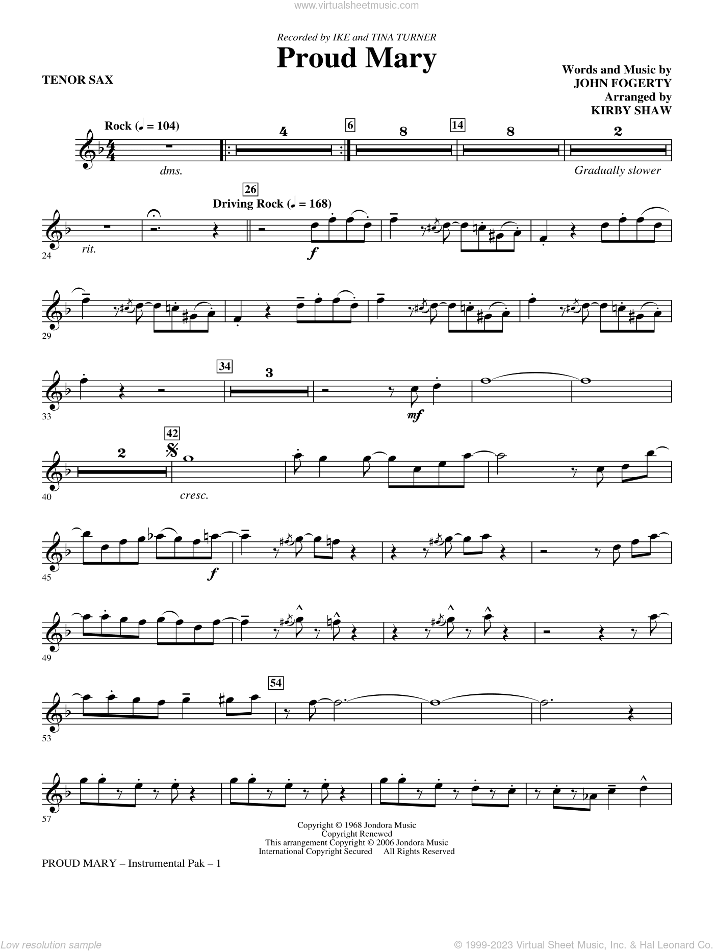 Proud Mary (arr. Kirby Shaw)