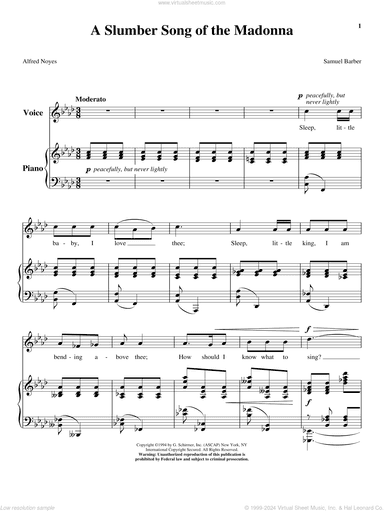 A Slumber Song Of The Madonna