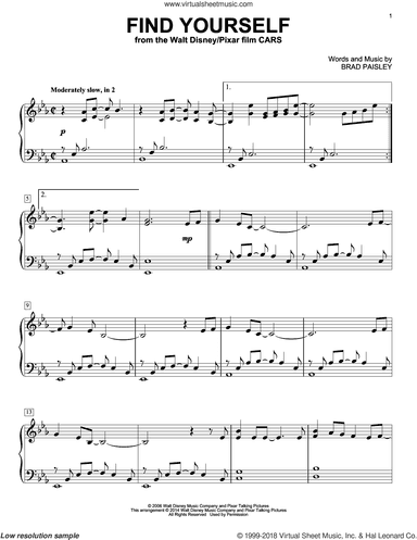 Find Yourself (from Cars), (intermediate)