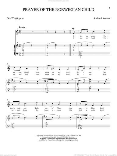 Prayer Of The Norwegian Child