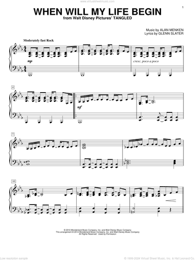 When Will My Life Begin? (from Tangled), (intermediate)