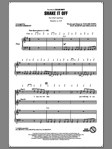 Shake It Off (arr. Roger Emerson)