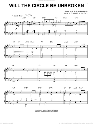 Will The Circle Be Unbroken [Jazz version] (arr. Brent Edstrom)