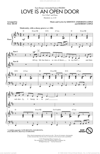 Love Is An Open Door (from Frozen) (arr. Mac Huff)