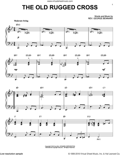 The Old Rugged Cross [Jazz version] (arr. Brent Edstrom)